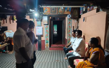 ಅಗ್ನಿ ಅವಘಡದಲ್ಲಿ ಅಡಿಕೆ ಬೆಳೆ ಕಳೆದುಕೊಂಡ ರೈತನ ಮನೆಗೆ ಶಾಸಕ ಭೀಮಣ್ಣ ನಾಯ್ಕ್ ಭೇಟಿ; ಸೂಕ್ತ ಪರಿಹಾರದ ಭರವಸೆ