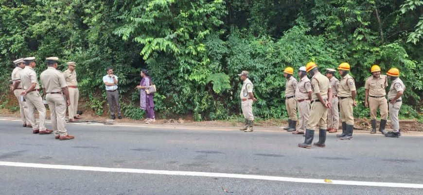 ಆರತಿಬೈಲ್ ಘಟ್ಟ ದುರಂತ: ಅಪಘಾತ ಸ್ಥಳಕ್ಕೆ ಡಿಐಜಿ ಕೆ. ಪರಶುರಾಮ್ ಭೇಟಿ; ಪರಿಶೀಲನೆ, ರಸ್ತೆ ಸುರಕ್ಷತೆಗೆ ಅಧಿಕಾರಿಗಳಿಗೆ ಮಹತ್ವದ ಸೂಚನೆ