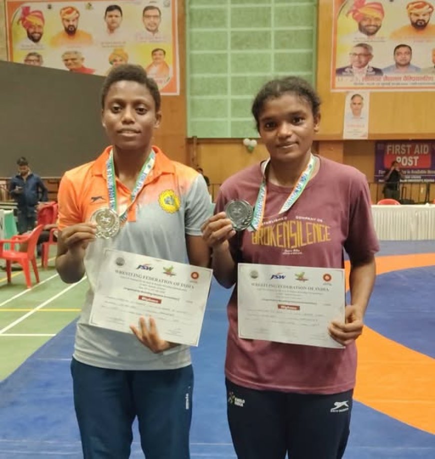 ರಾಷ್ಟ್ರಮಟ್ಟದ ಕುಸ್ತಿಯಲ್ಲಿ ಮಿಂಚಿದ ಸಿದ್ದಿ ಸಮುದಾಯದ ಪುತ್ರಿಯರು; ಶಾಲಿನಾಗೆ ಬೆಳ್ಳಿ, ಪ್ರಿನ್ಸಿಟಾಗೆ ಕಂಚು