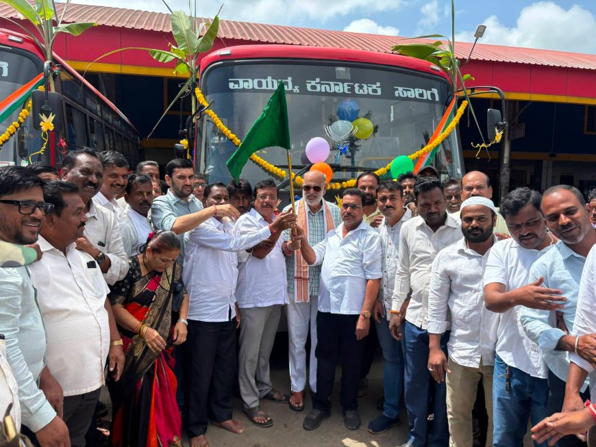 ಶಿರಸಿ–ಮುಂಡಗೋಡ–ಸೌವದತ್ತಿ ನೂತನ ಬಸ್ ಸೇವೆಗೆ ಚಾಲನೆ; ಶಾಸಕ ಶಿವರಾಮ ಹೆಬ್ಬಾರರಿಂದ ಹಸಿರು ನಿಶಾನೆ