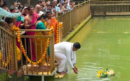 ಅಘನಾಶಿನಿ ಉಳಿವಿಗೆ ಸಂಕಲ್ಪ: ಶಂಕರಹೊಂಡದಲ್ಲಿ ಬಾಗಿನ ಅರ್ಪಿಸಿದ ಶಾಸಕ ಭೀಮಣ್ಣ ನಾಯ್ಕ