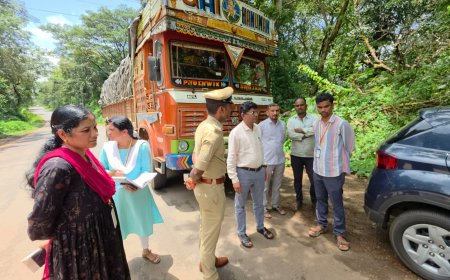 ಶಿರಸಿಯಲ್ಲಿ ಅಕ್ರಮ ರೇಷನ್ ಅಕ್ಕಿ ಸಾಗಾಟಕ್ಕೆ ಬಿಗ್ ಶಾಕ್: 476 ಚೀಲ ಪಡಿತರ ಅಕ್ಕಿ ಸಮೇತ ಲಾರಿ ವಶ!
