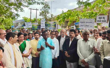 ನದಿ ತಿರುವು ಯೋಜನೆ ವಿರುದ್ಧ ಕಾರವಾರದಲ್ಲಿ ಬೃಹತ್ ಪ್ರತಿಭಟನೆ