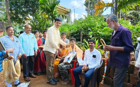 ಥೈಲ್ಯಾಂಡ್ ಅಂತಾರಾಷ್ಟ್ರೀಯ ಯೋಗ ಸ್ಪರ್ಧೆಗೆ ಆಯ್ಕೆಯಾದ ಸಂಜಯ ನಾಯ್ಕ್‌ಗೆ ಸನ್ಮಾನ