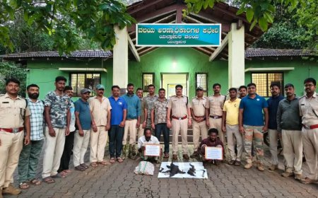 ಯಲ್ಲಾಪುರದಲ್ಲಿಉಡಗಳ ಬೇಟೆ: ಇಬ್ಬರ ಬಂಧನ