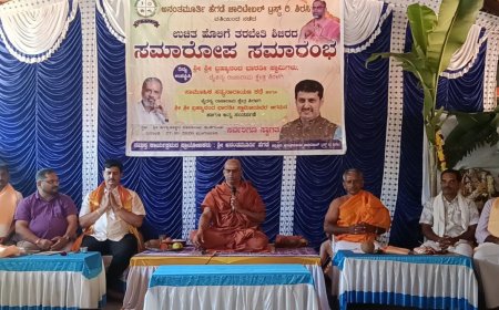 ಸಮಾಜವನ್ನು ಒಡೆಯುವುದಲ್ಲ, ಹೊಲಿಯುವ ಕೆಲಸವಾಗಲಿ; ಜಾತಿ ಭಾವನೆ ಮೀರಿ ನಾವೆಲ್ಲರೂ ಒಂದಾಗೋಣ: ಬ್ರಹ್ಮಾನಂದ ಭಾರತೀ ಸ್ವಾಮೀಜಿ