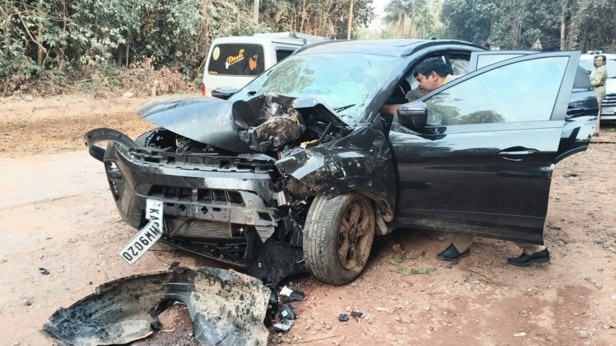 ಶಿರಸಿ–ಕುಮಟಾ ರಸ್ತೆಯ ಸಂಪಖಂಡ ಬಳಿ ಕಾರು ಮರಕ್ಕೆ ಡಿಕ್ಕಿ: ಚಾಲಕ ಗಂಭೀರ, ಪ್ರಯಾಣಿಕರಿಗೆ ಗಾಯ