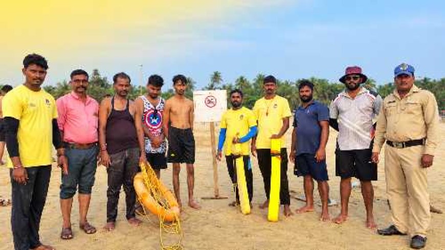 ಗೋಕರ್ಣದ ಸಮುದ್ರದಲ್ಲಿ ಸುಳಿಗೆ ಸಿಲುಕಿ ಮುಳುಗುತ್ತಿದ್ದ ಮೂವರು ಪ್ರವಾಸಿಗರ ರಕ್ಷಣೆ!